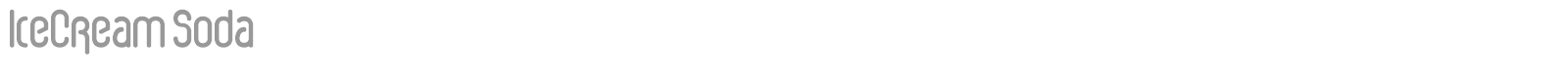 Ice-Cream Soda font preview