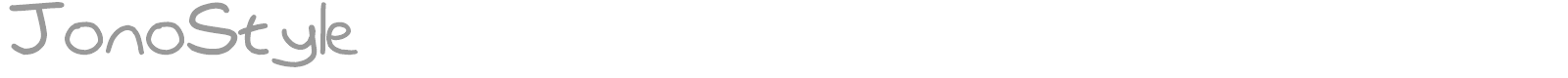 JonoStyle font preview