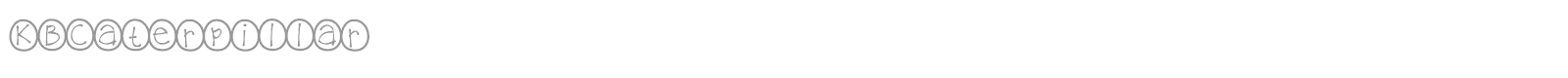KBCaterpillar font preview