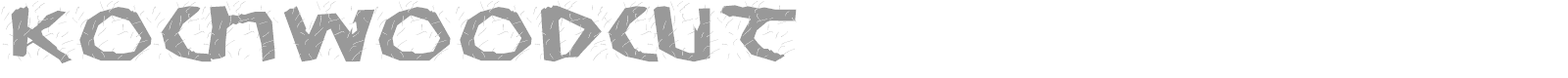 KochWoodcut font preview