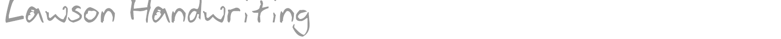 Lawson Handwriting font preview