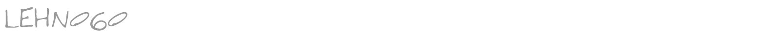 LEHN060 font preview