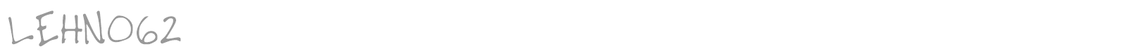 LEHN062 font preview