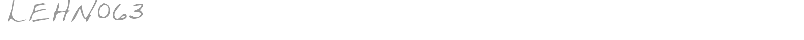 LEHN063 font preview