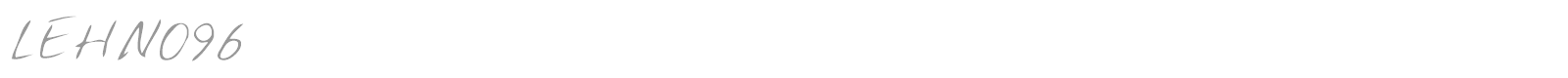 LEHN096 font preview
