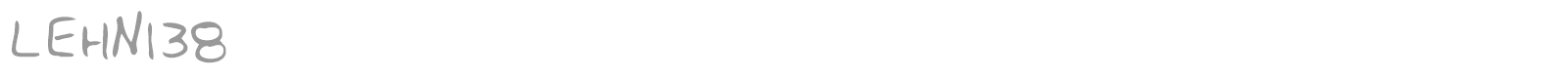 LEHN138 font preview