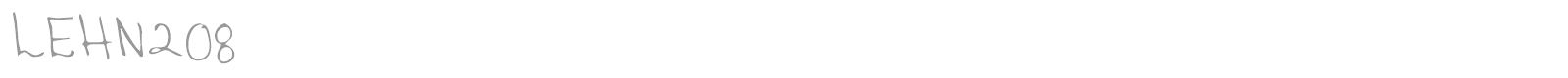 LEHN208 font preview