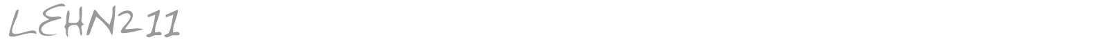 LEHN211 font preview
