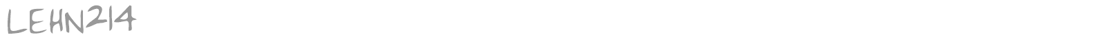 LEHN214 font preview