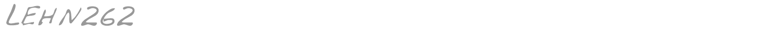 LEHN262 font preview