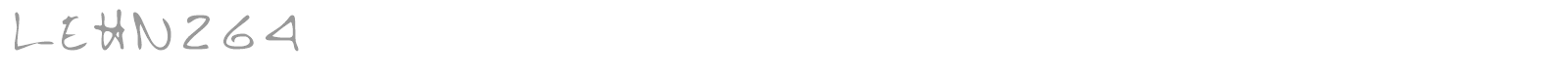 LEHN264 font preview