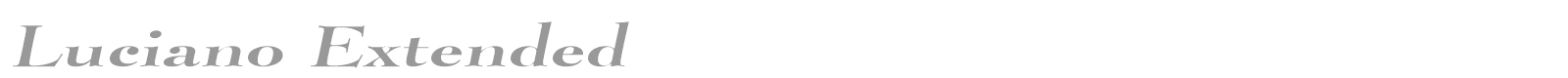 Luciano Extended font preview