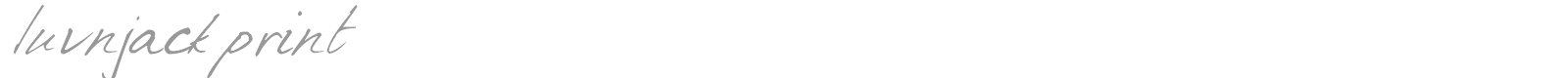 luvnjack print font preview