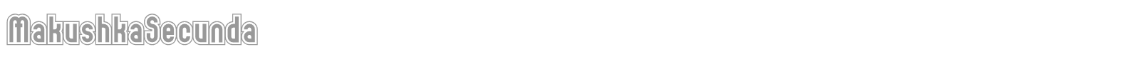 Makushka font preview