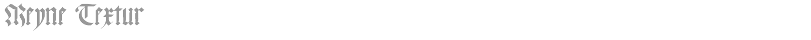 Meyne Textur font preview