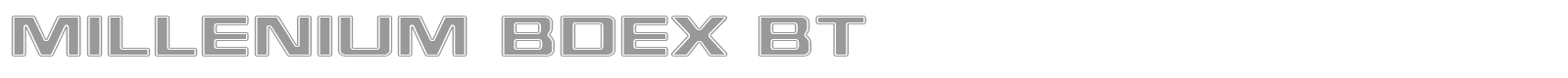 Millenium BdEx BT font preview