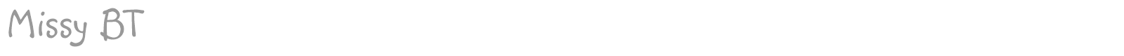 Missy BT font preview