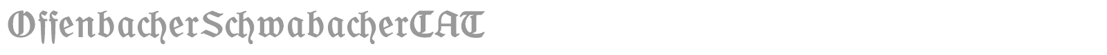 Offenbacher Schwabacher CAT font preview