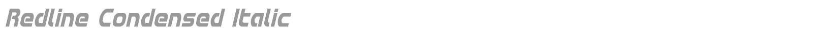 Redline Condensed Italic font preview