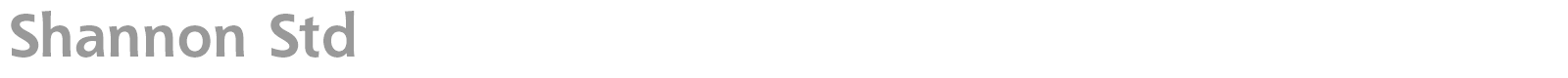 Shannon Std font preview