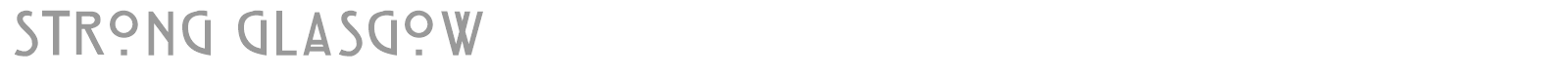 Strong Glasgow font preview