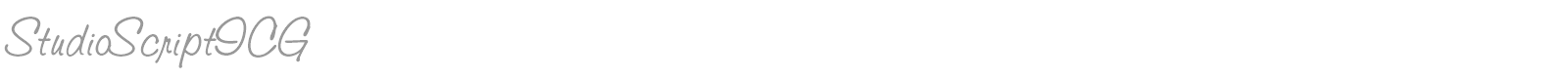 StudioScriptICG font preview