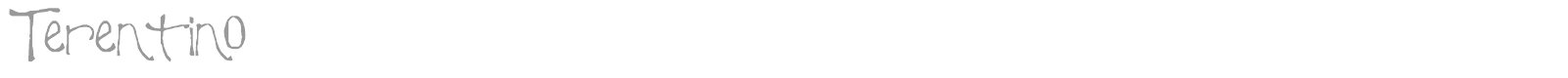 Terentino font preview