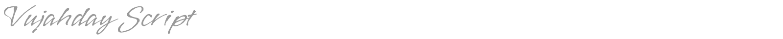 Vujahday Script font preview