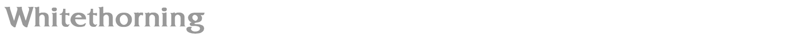 Whitethorning font preview