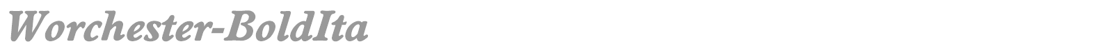 Worchester-Medium font preview