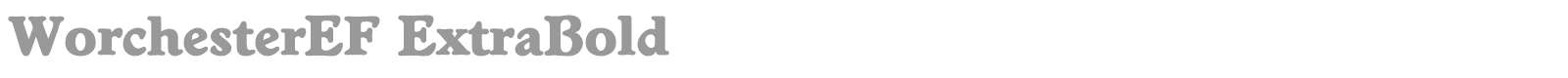WorchesterEF font preview