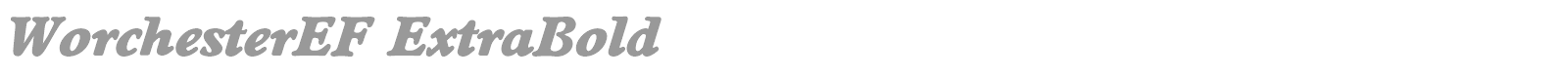 WorchesterEF font preview