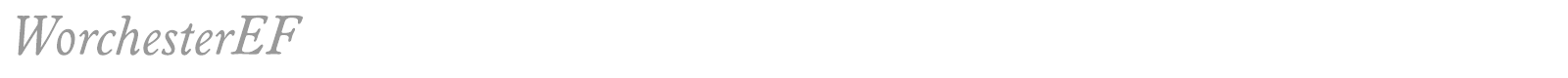 WorchesterEF font preview