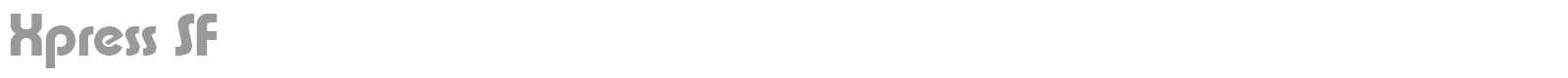 Xpress SF font preview