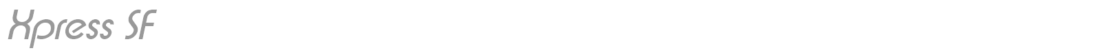 Xpress SF font preview