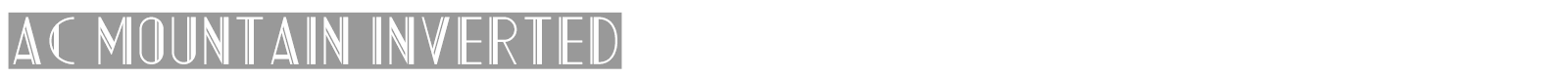 AC Mountain font preview