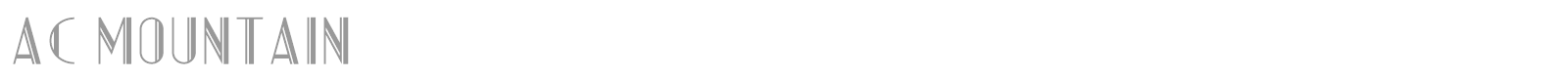 AC Mountain font preview