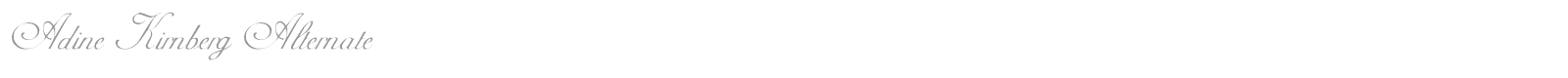 Adine Kirnberg Alternate font preview
