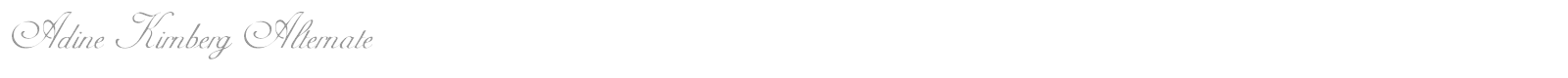 Adine Kirnberg Alternate font preview