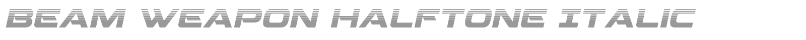 Beam Weapon Halftone font preview