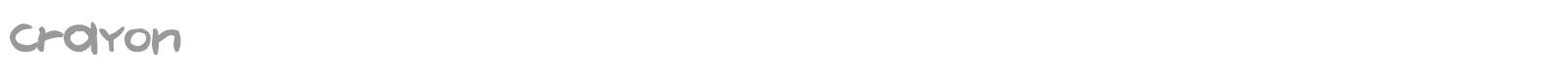 Crayon font preview