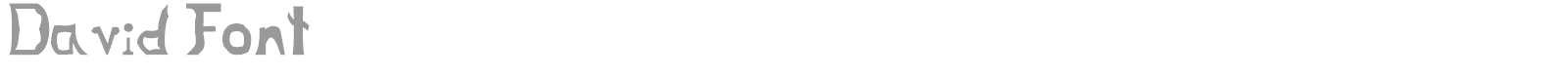 David's Hand font preview