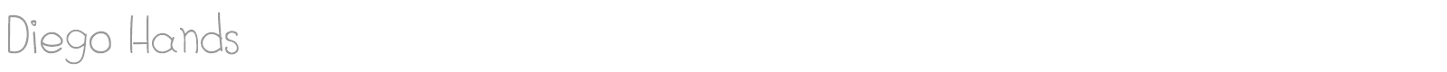 Diego Hands font preview