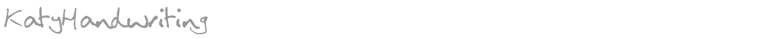 KatyHandwriting font preview
