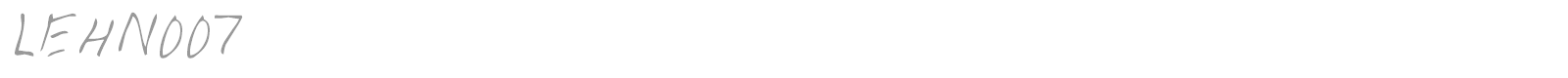 LEHN007 font preview