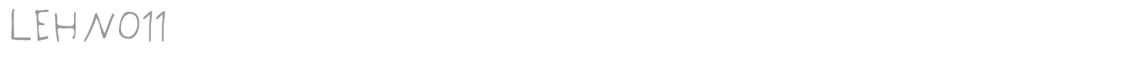 LEHN011 font preview