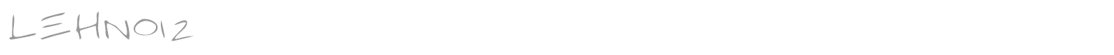 LEHN012 font preview