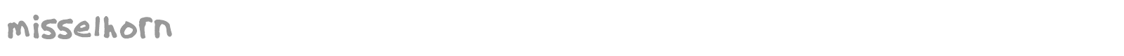 misselhorn font preview