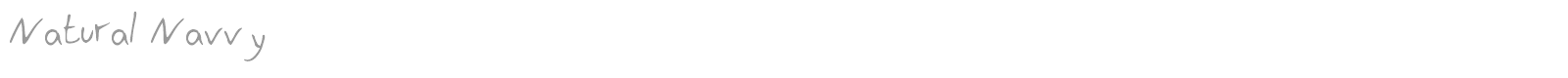 Natural Navvy font preview