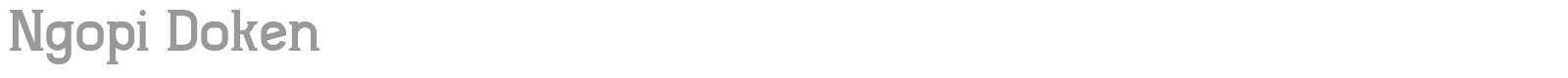 Ngopi Doken font preview